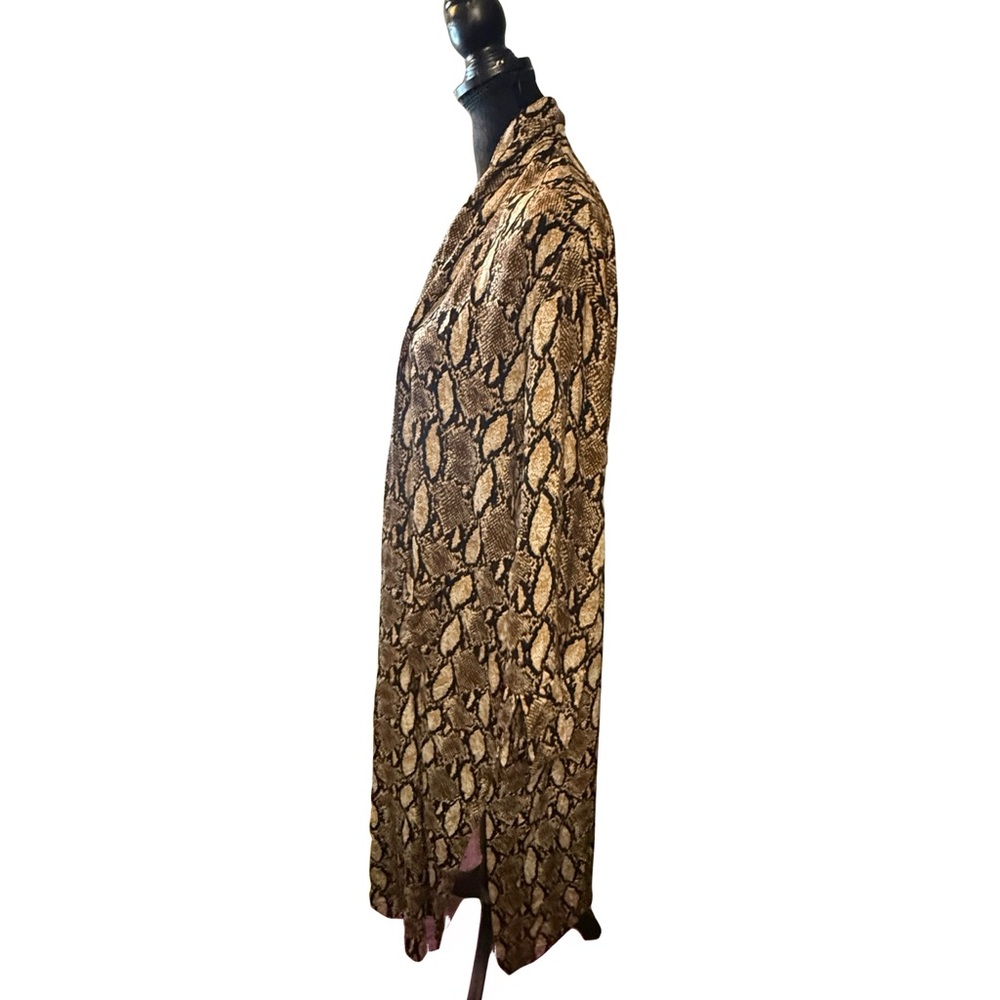 Stylish Animal Print Women's Cardigan Duster - Picture 3 of 5